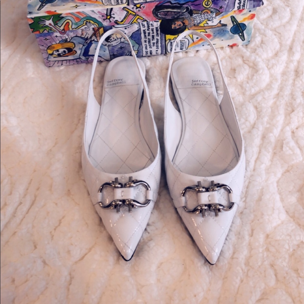 Jeffrey Campbell white flat